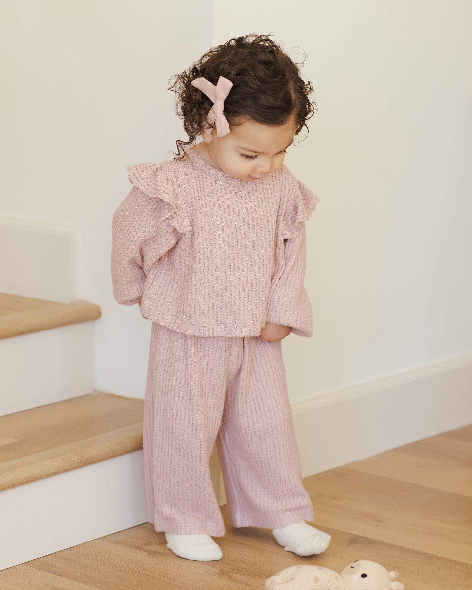 Ruffle Cozy Set | Rose