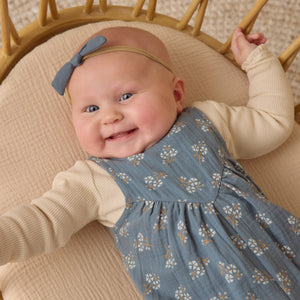 Waffle Long Sleeve Bodysuit | Natural