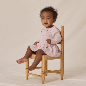 Pointelle Skirted Bodysuit | Lilac Ditsy