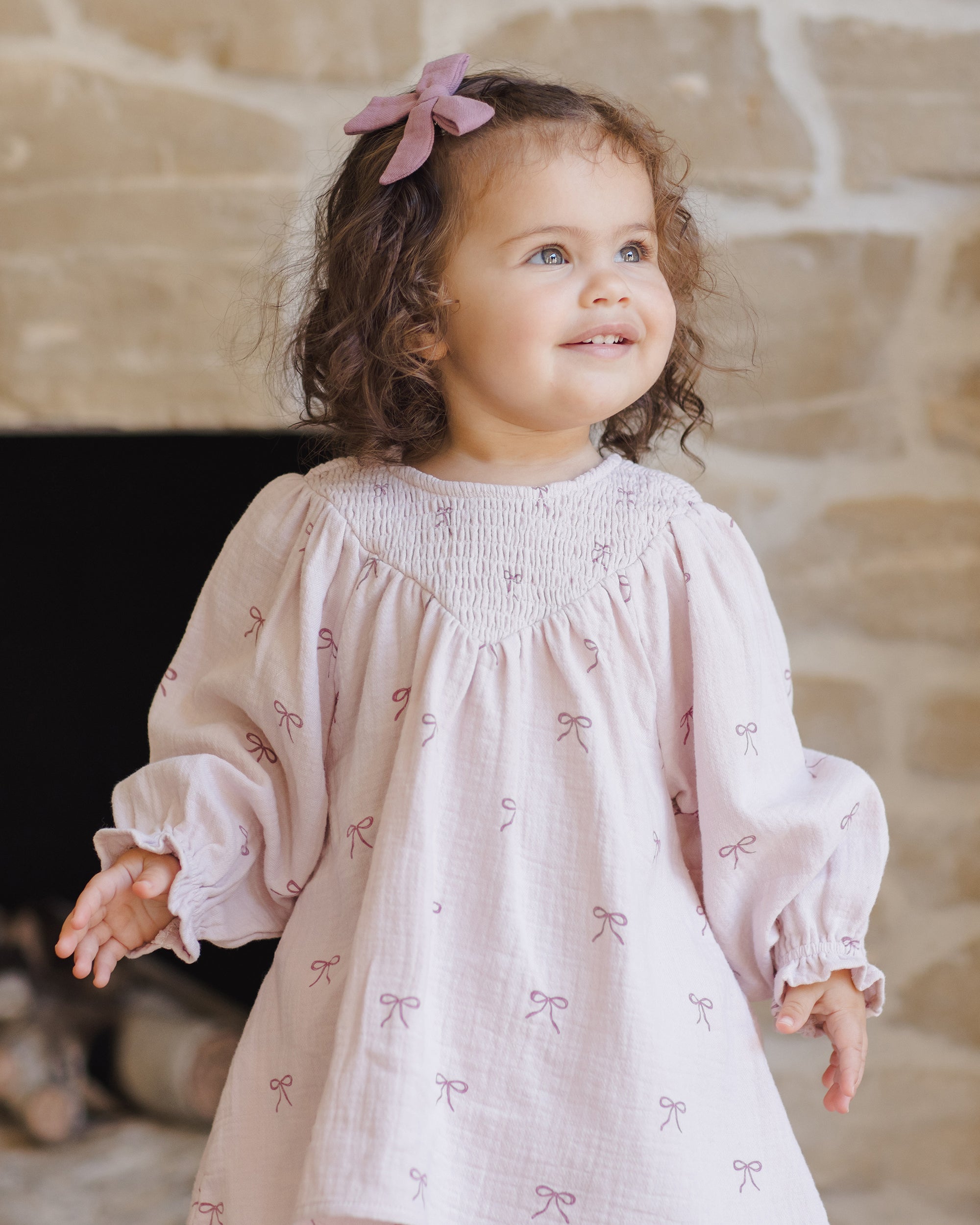 V Smocked Dress | Bows