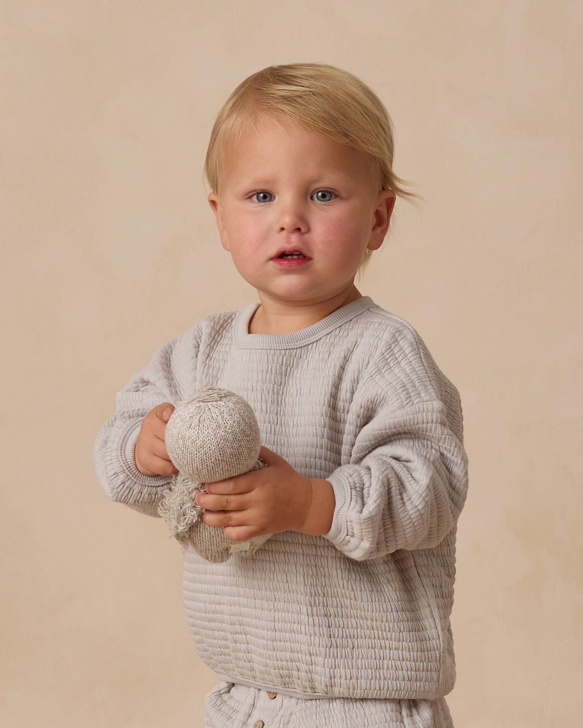 Textured Sweat Set | Frost