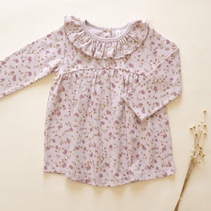 Ruffle Collar Jersey Dress | Garden