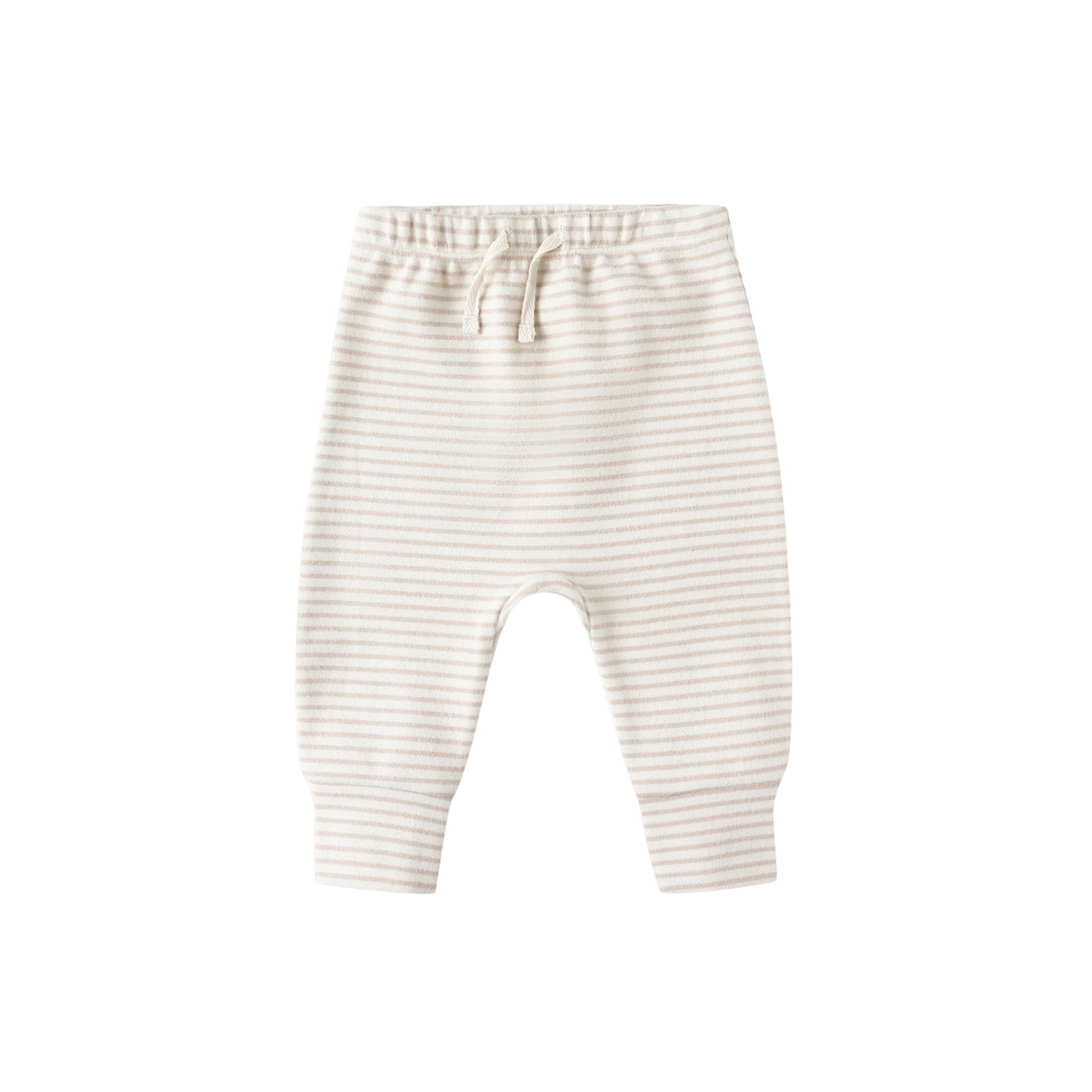 Drawstring Pant | Oat Micro Stripe
