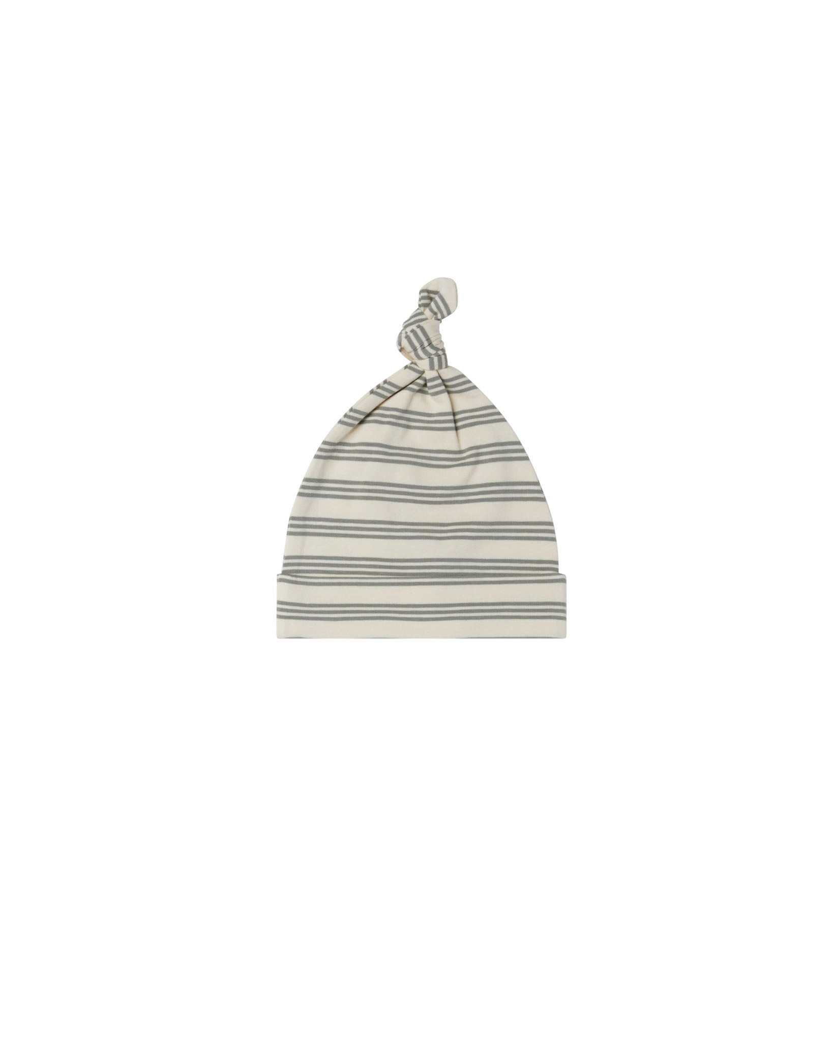 Knotted Baby Hat | Basil Stripe