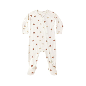 Bamboo Zip Footie | Pumpkins