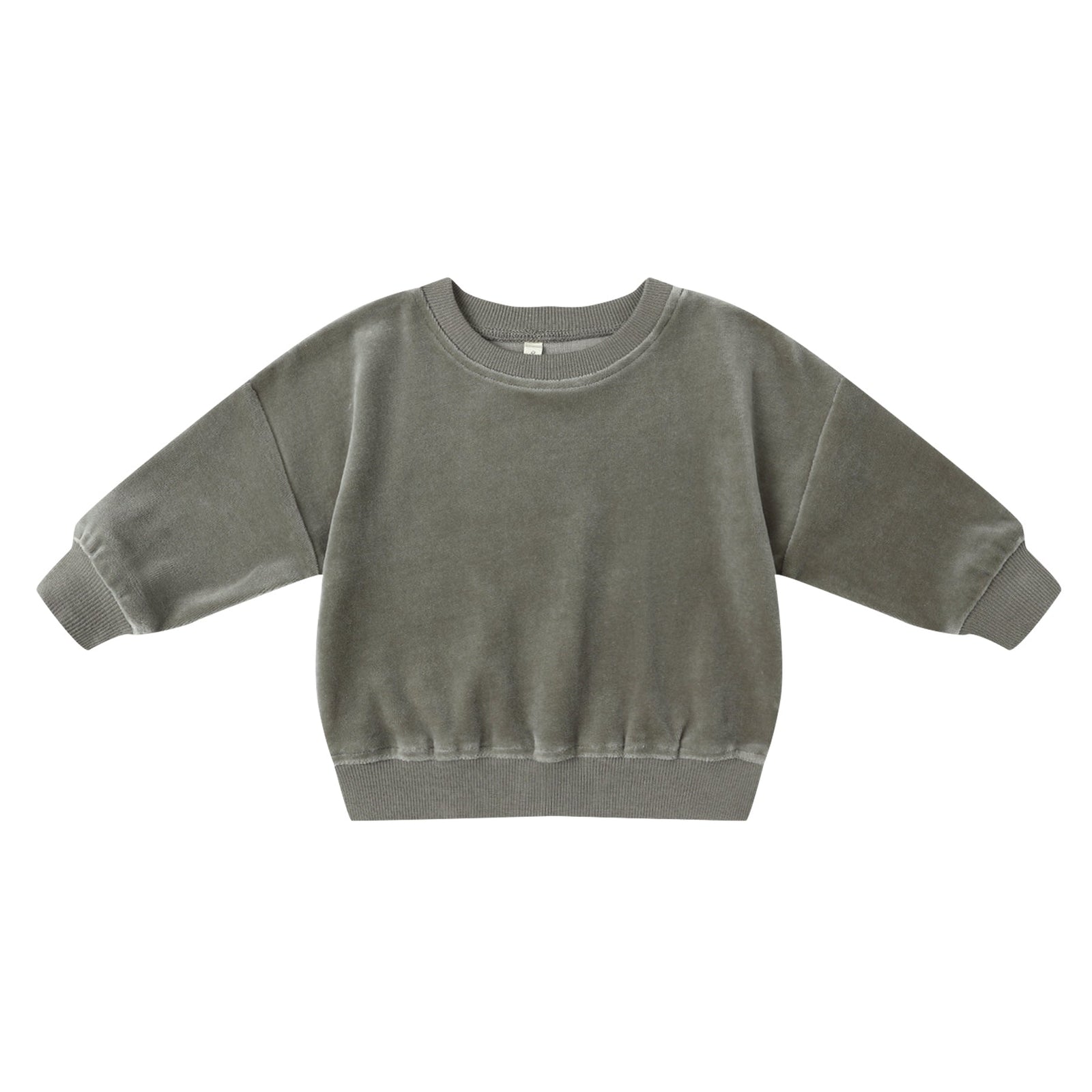 Velour Relaxed Sweatshirt | Forest