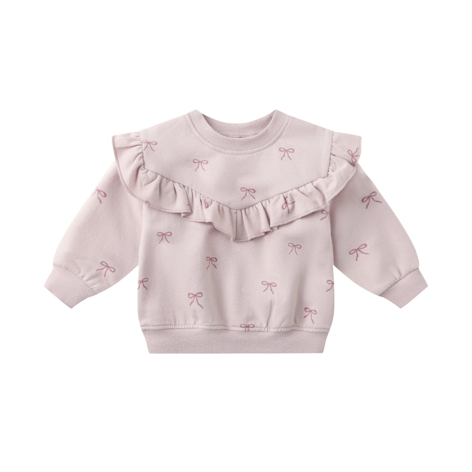 Ruffle Fleece Sweatshirt | Bows