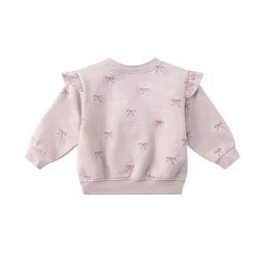 Ruffle Fleece Sweatshirt | Bows