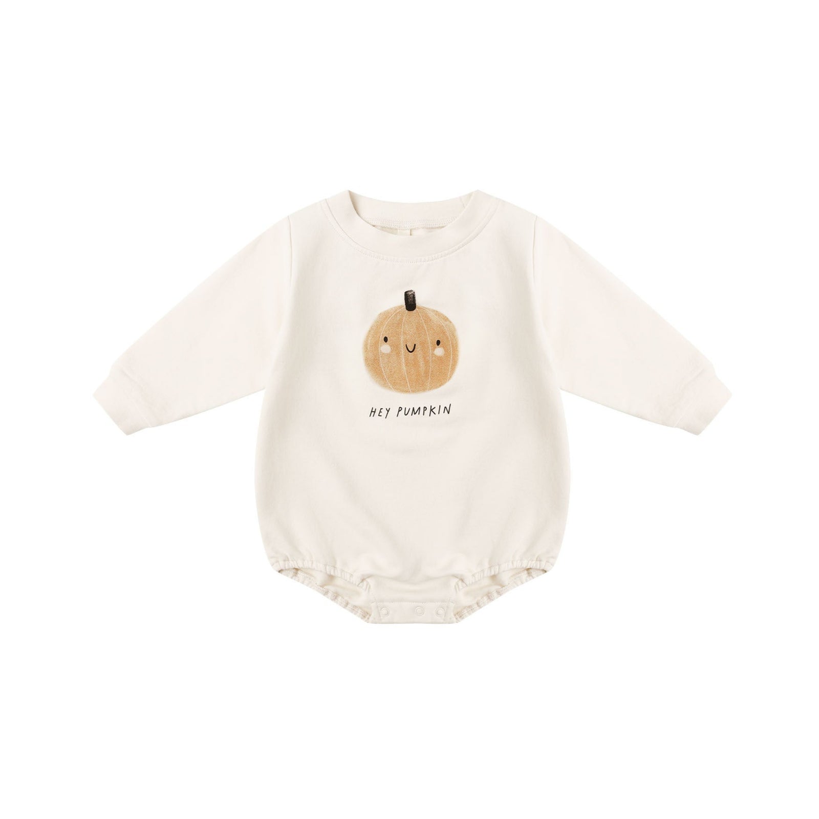 Crewneck Bubble Romper | Pumpkin