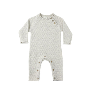 Cozy Knit Jumpsuit | Heathered Blue