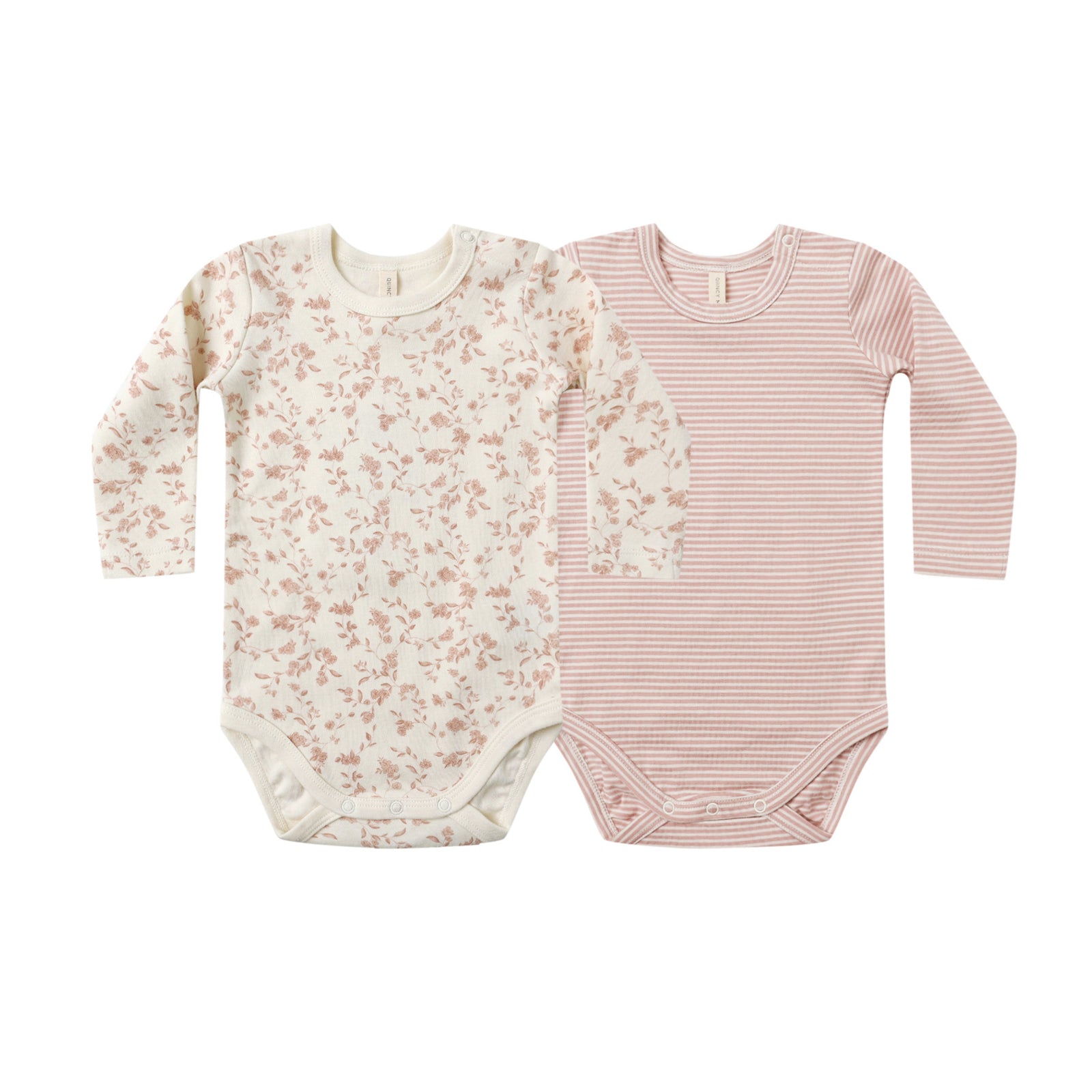 Jersey Bodysuit | French Garden or Rose Micro Stripe