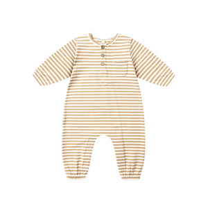 Long Sleeve Pocket Jumpsuit | Gold Stripe