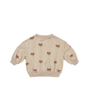 Relaxed Fleece Sweatshirt | Foxes