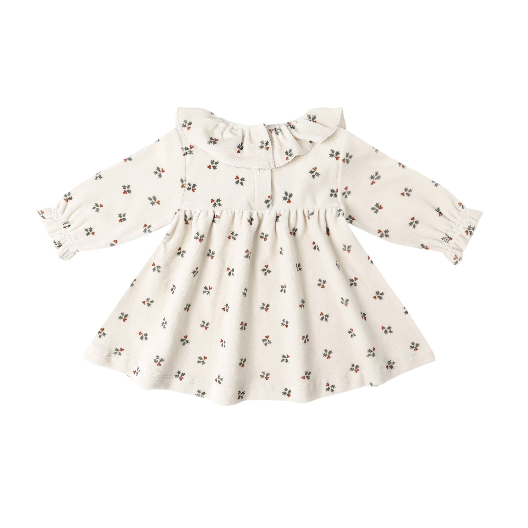 Velour Baby Dress | Holly Berry