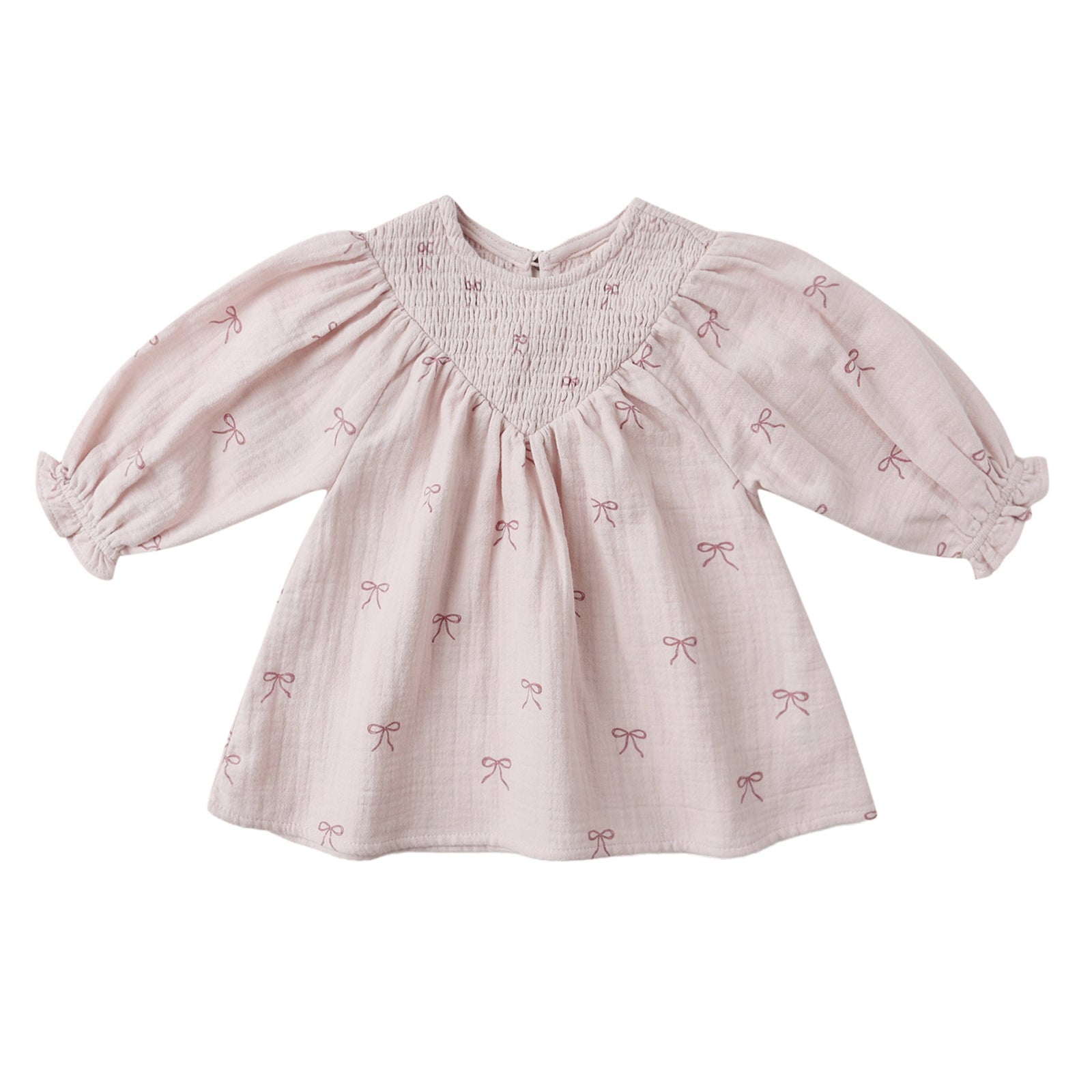 V Smocked Dress | Bows