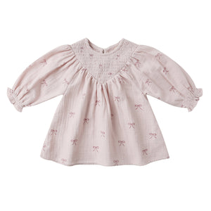 V Smocked Dress | Bows