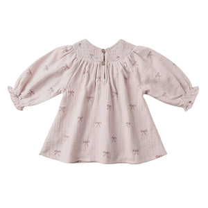 V Smocked Dress | Bows