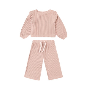 Ruffle Cozy Set | Rose