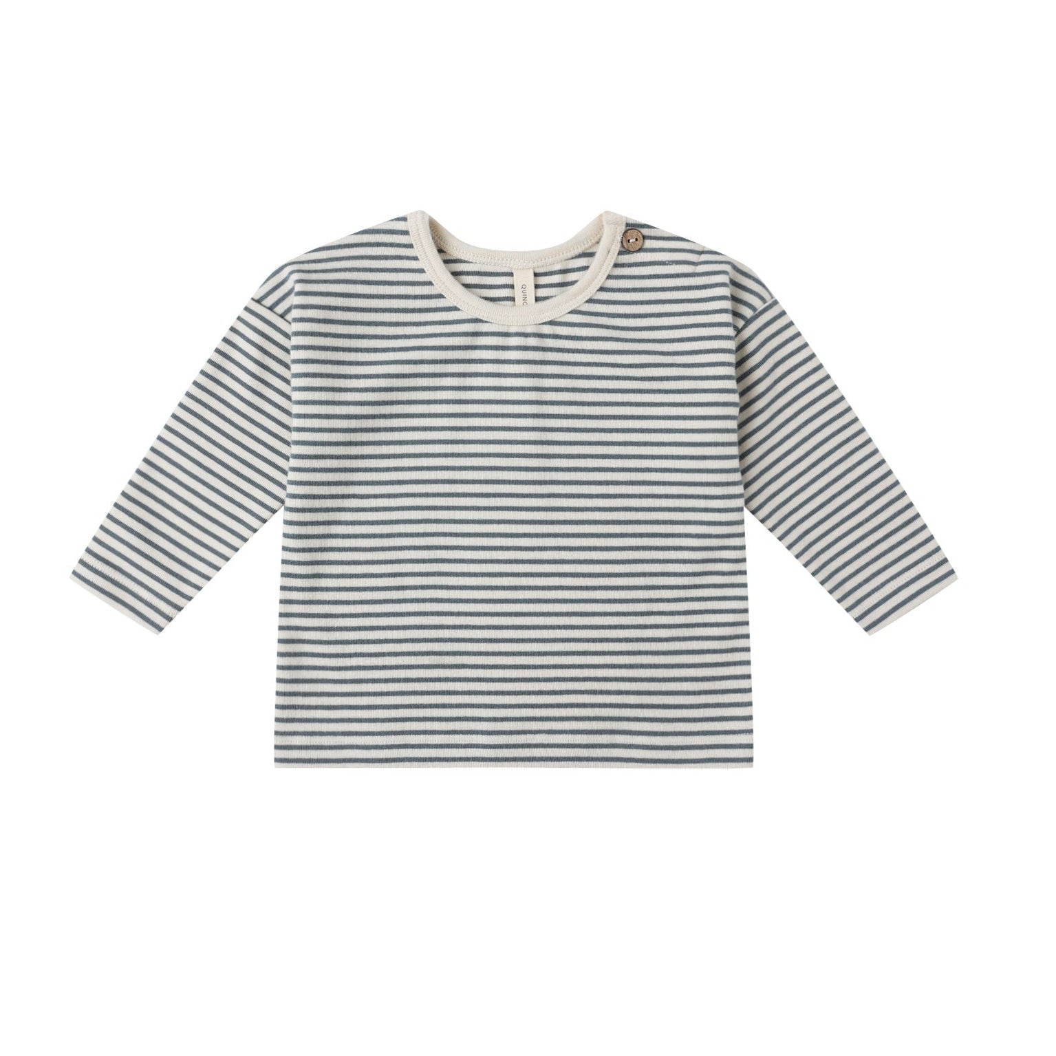 Long Sleeve Tee | Ocean Micro Stripe