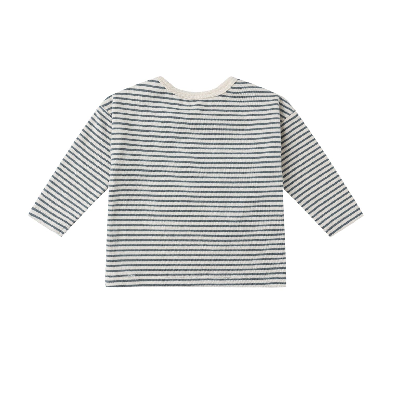 Long Sleeve Tee | Ocean Micro Stripe