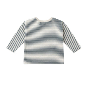 Long Sleeve Tee | Ocean Micro Stripe