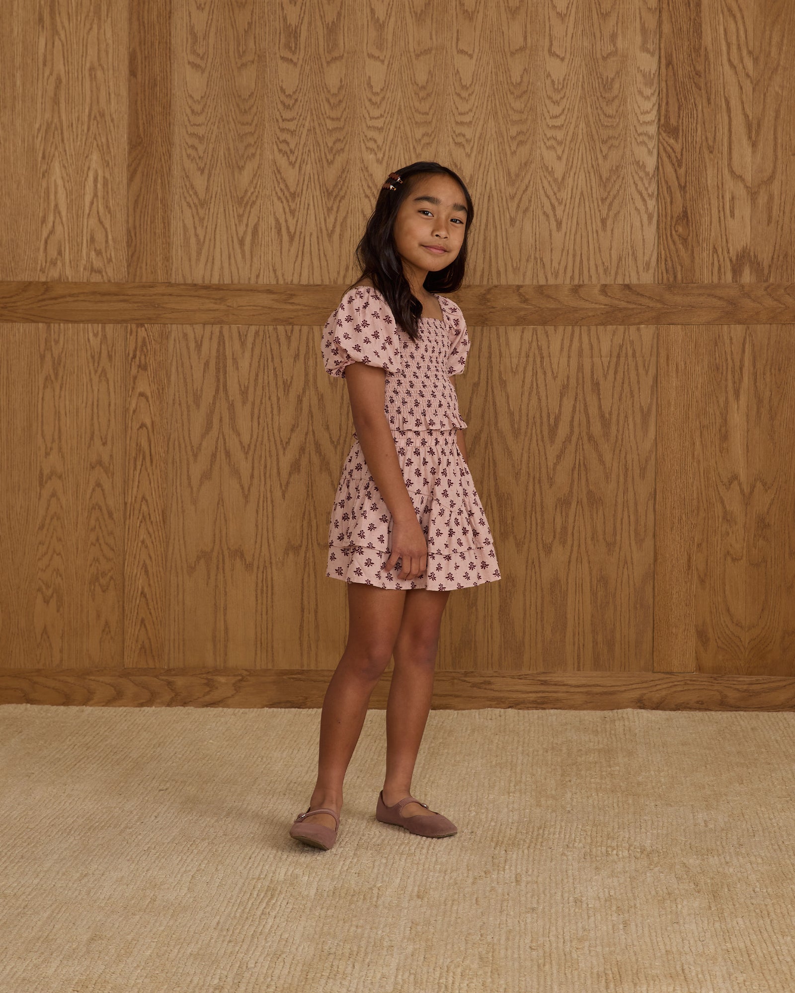 Tiered Mini Skirt | Blush Fleur