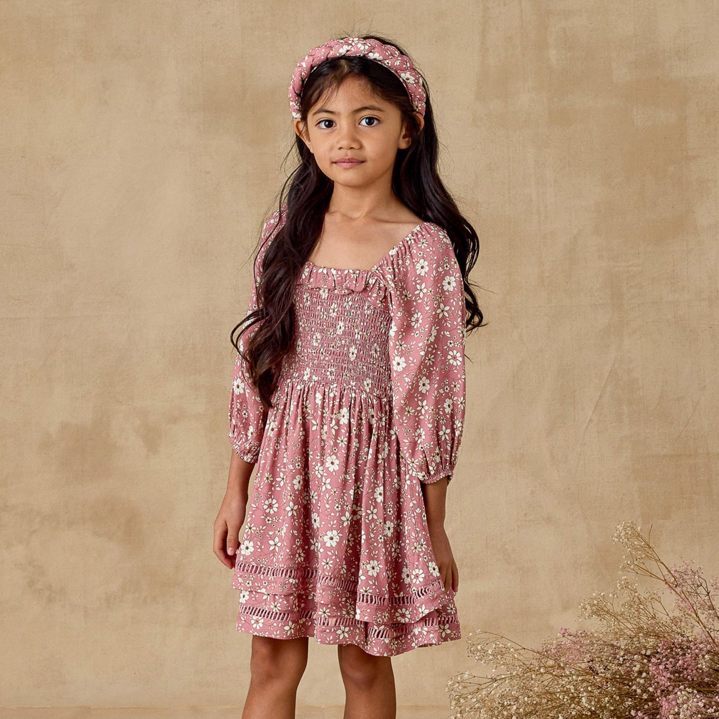 Elodie Dress | Rose Bloom