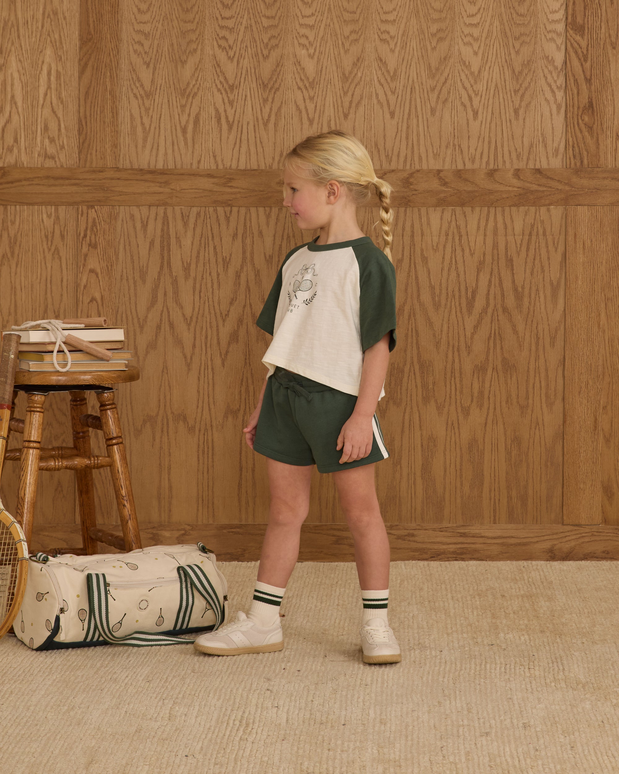 Raglan Crop Tee | Racquet Club