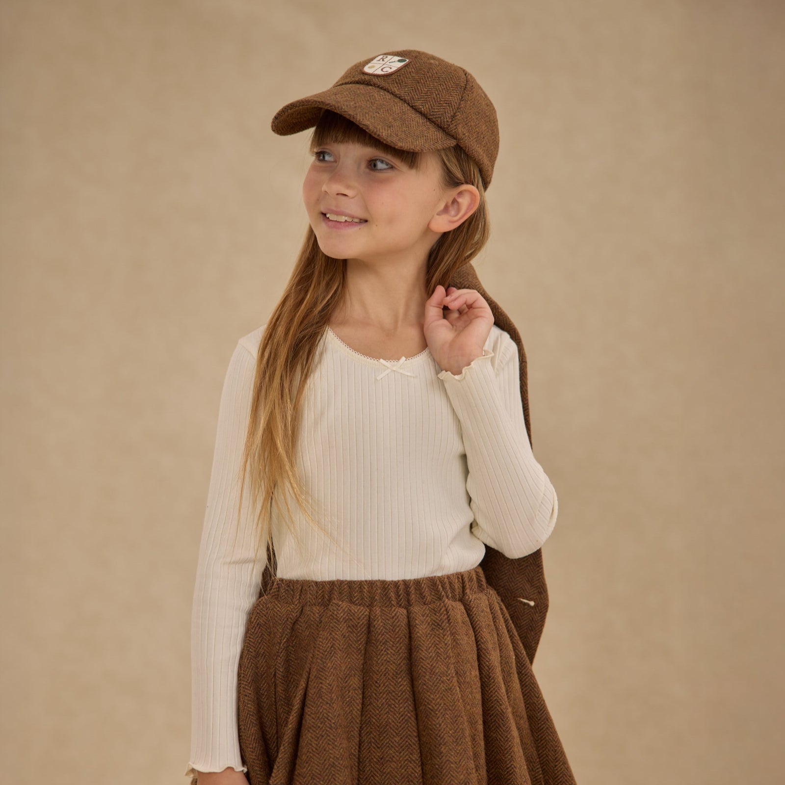 Ribbed Long Sleeve Top | Ivory