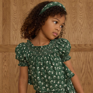 Ada Blouse | Green Ditsy