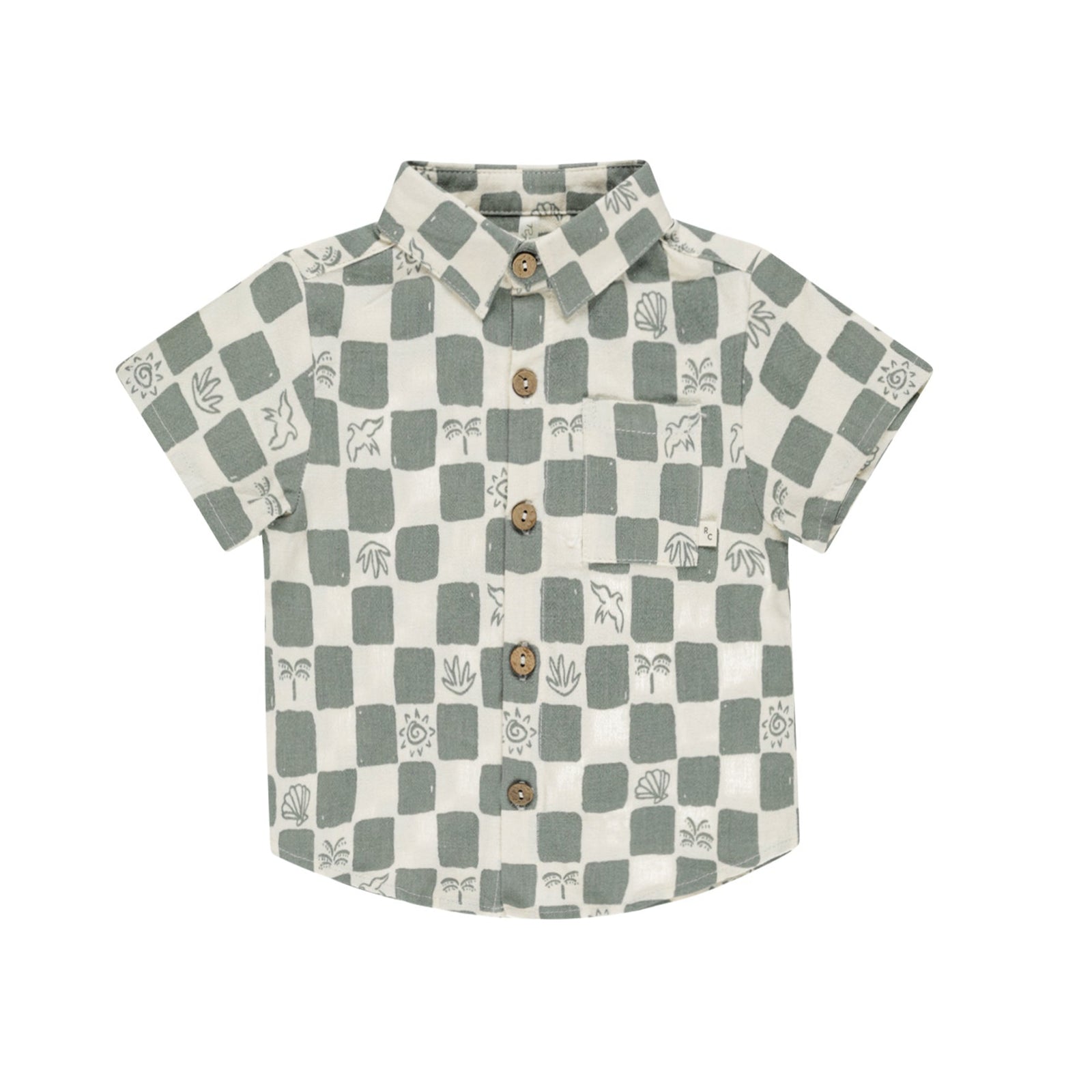 Collared Short Sleeve Shirt | Coastal Check