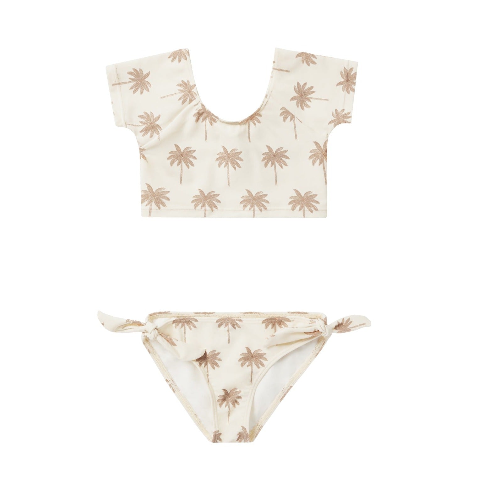 Cropped Rash Guard Swimsuit Set | Paradise Palms