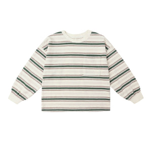 Relaxed Long Sleeve Tee | Retro Stripe