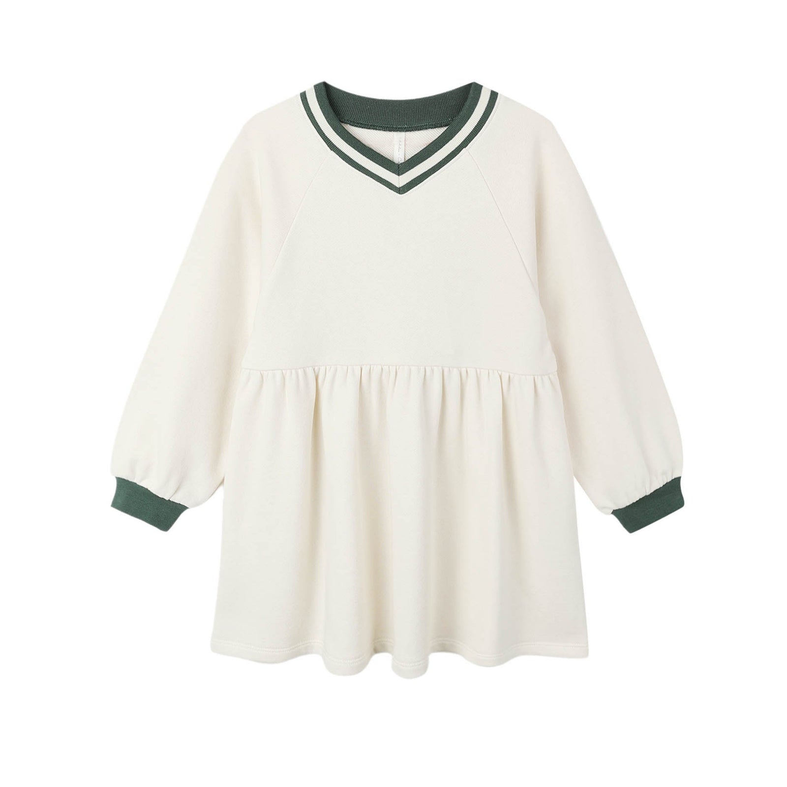 Raglan Sweatshirt Dress | Natural