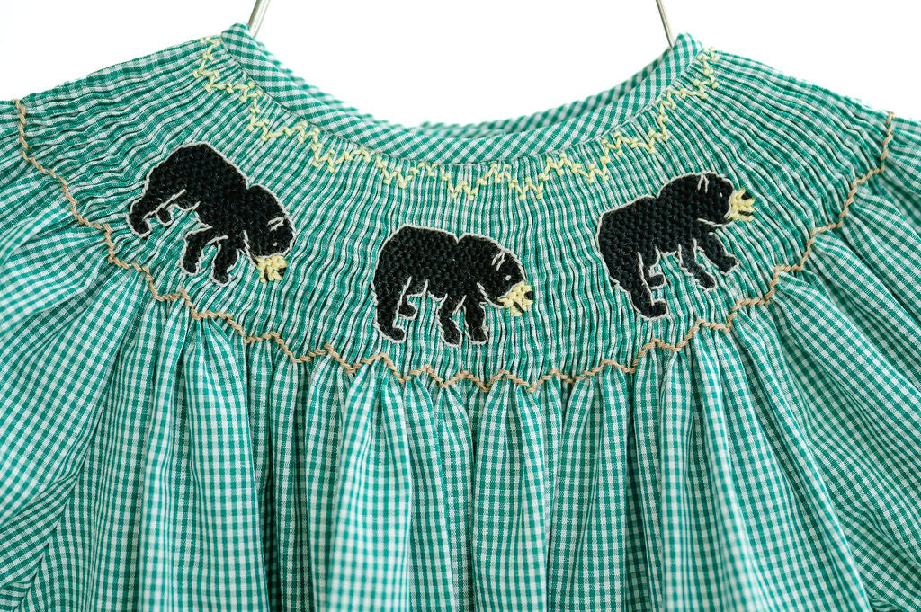Baylor Bears Helen Smocked Bishop Dress