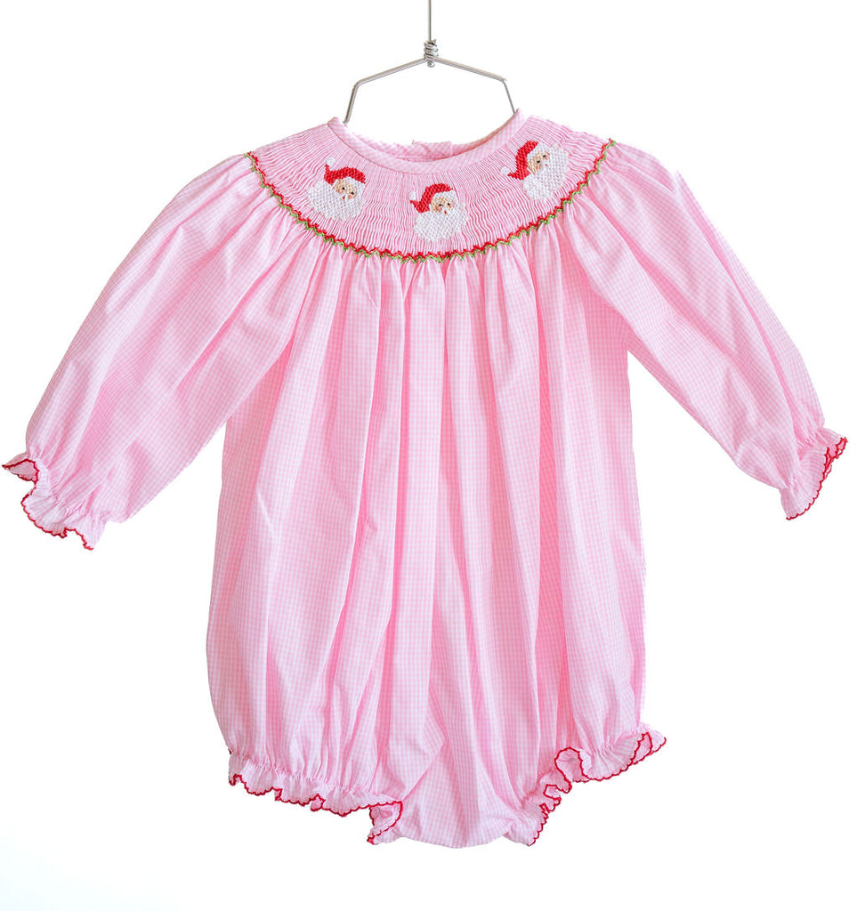 Santa Claus Smocked Birdie Bubble