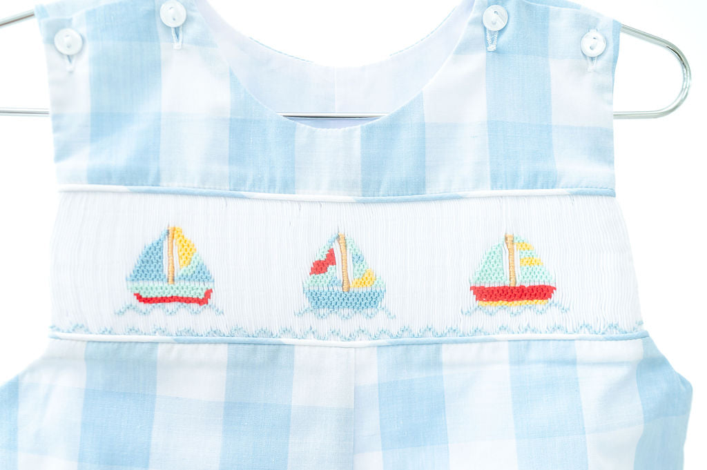 Sailboat Smocked Benjamin Jon Jon