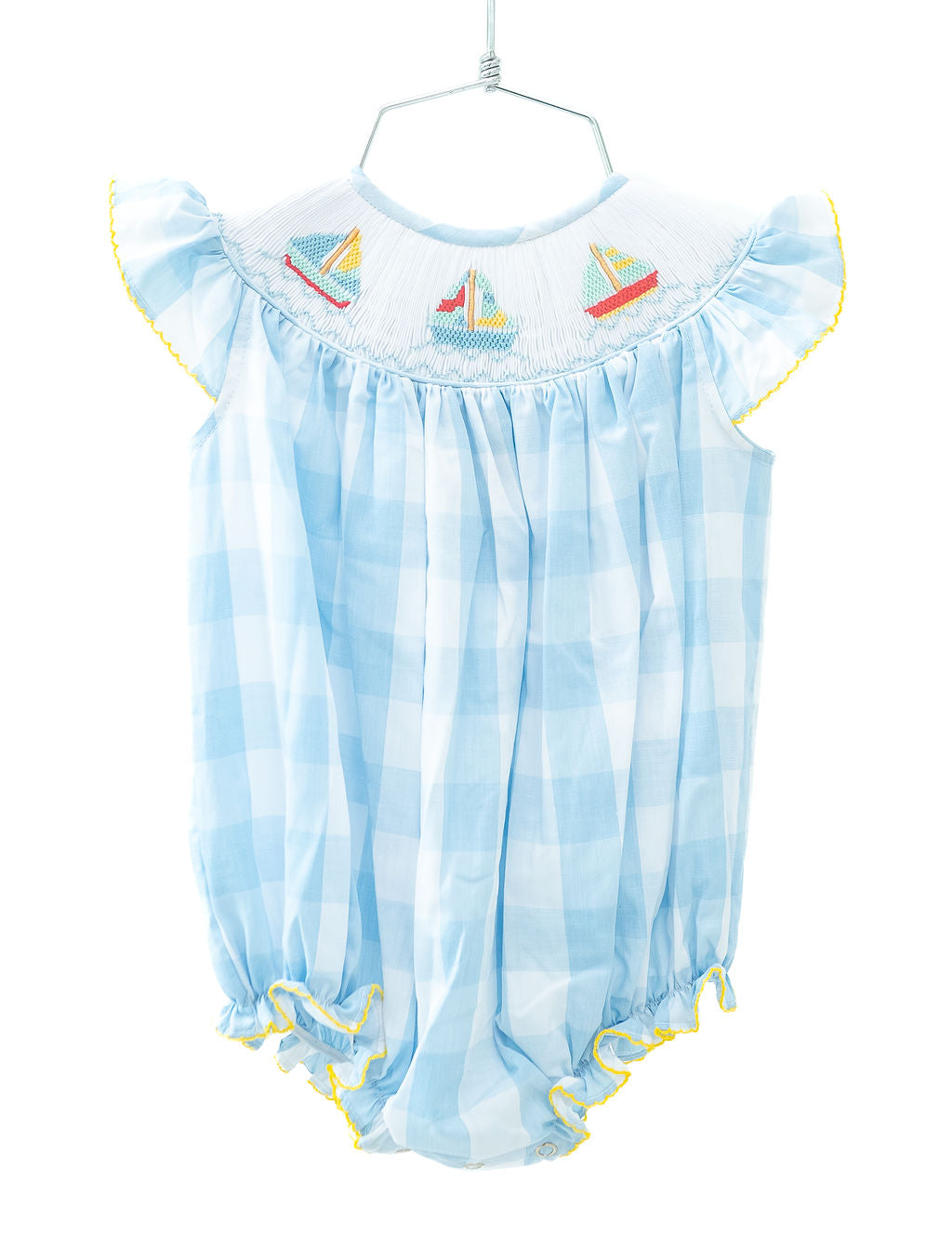 Sailboat Smocked Birdie Bubble