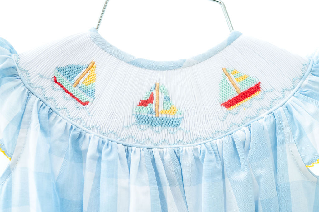 Sailboat Smocked Helen Dress