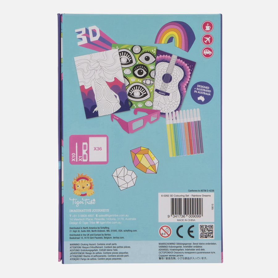 3D Coloring Set | Rainbow Dreams