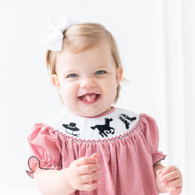 Texas Tech Red Raiders Helen Smocked Bishop Dress
