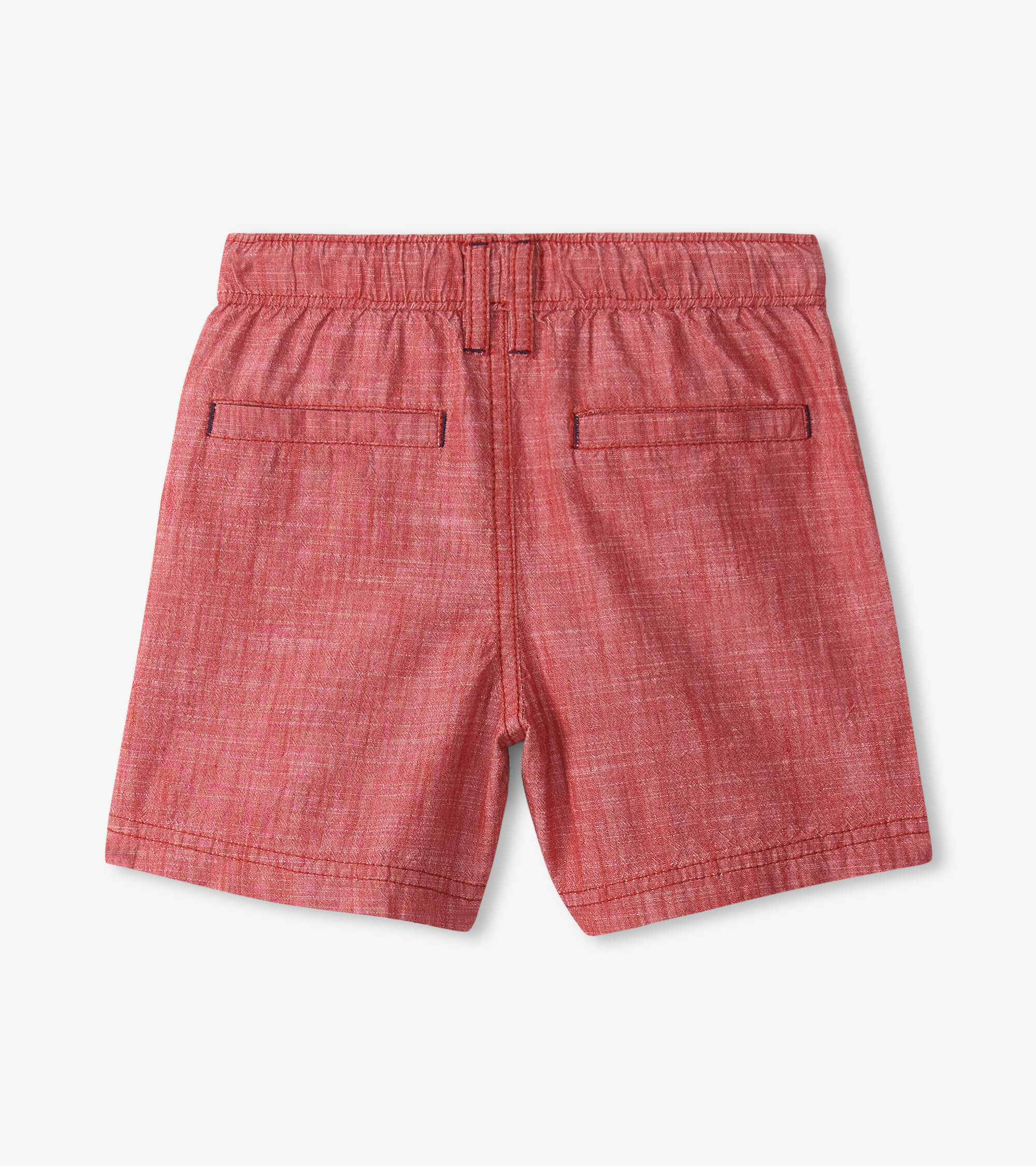 Nautical Red Chambray Woven Short