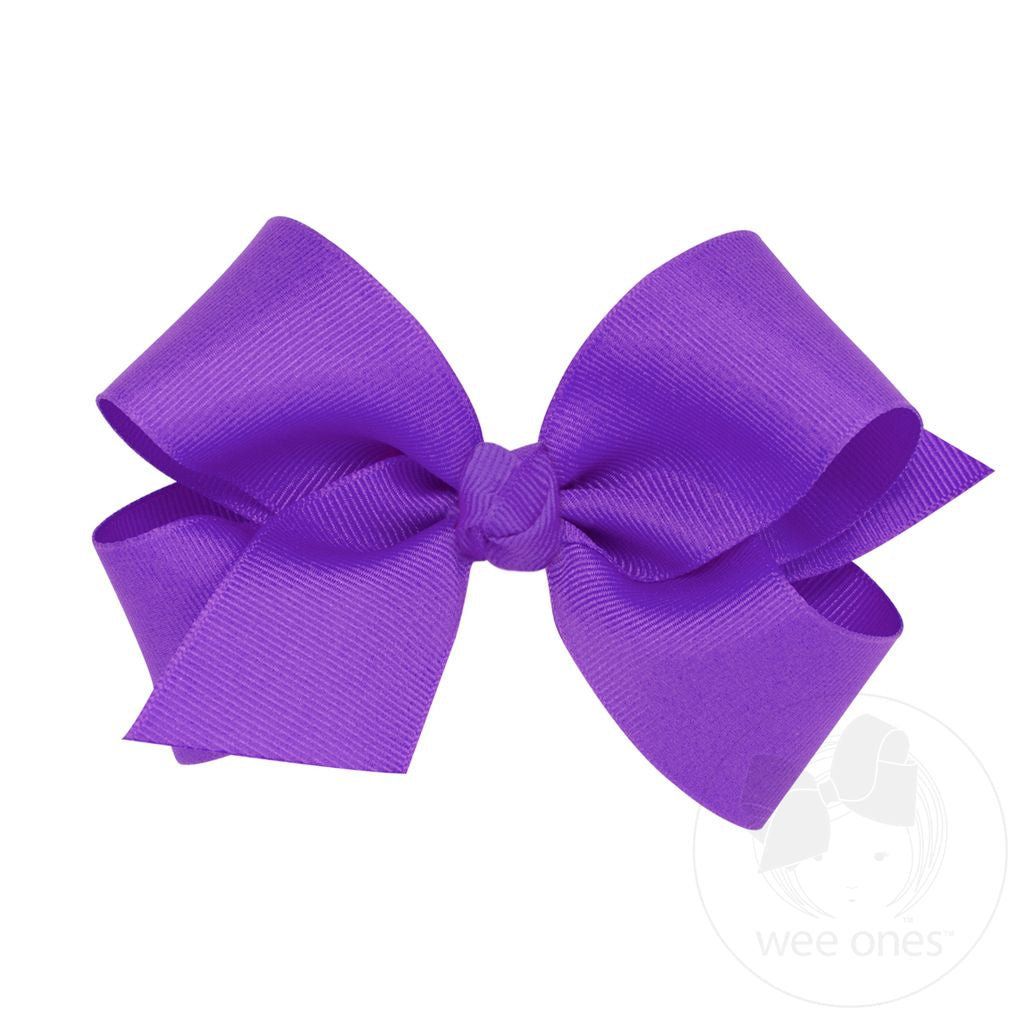 Medium Classic Grosgrain Hair Bow with Knot Wrap | Assorted