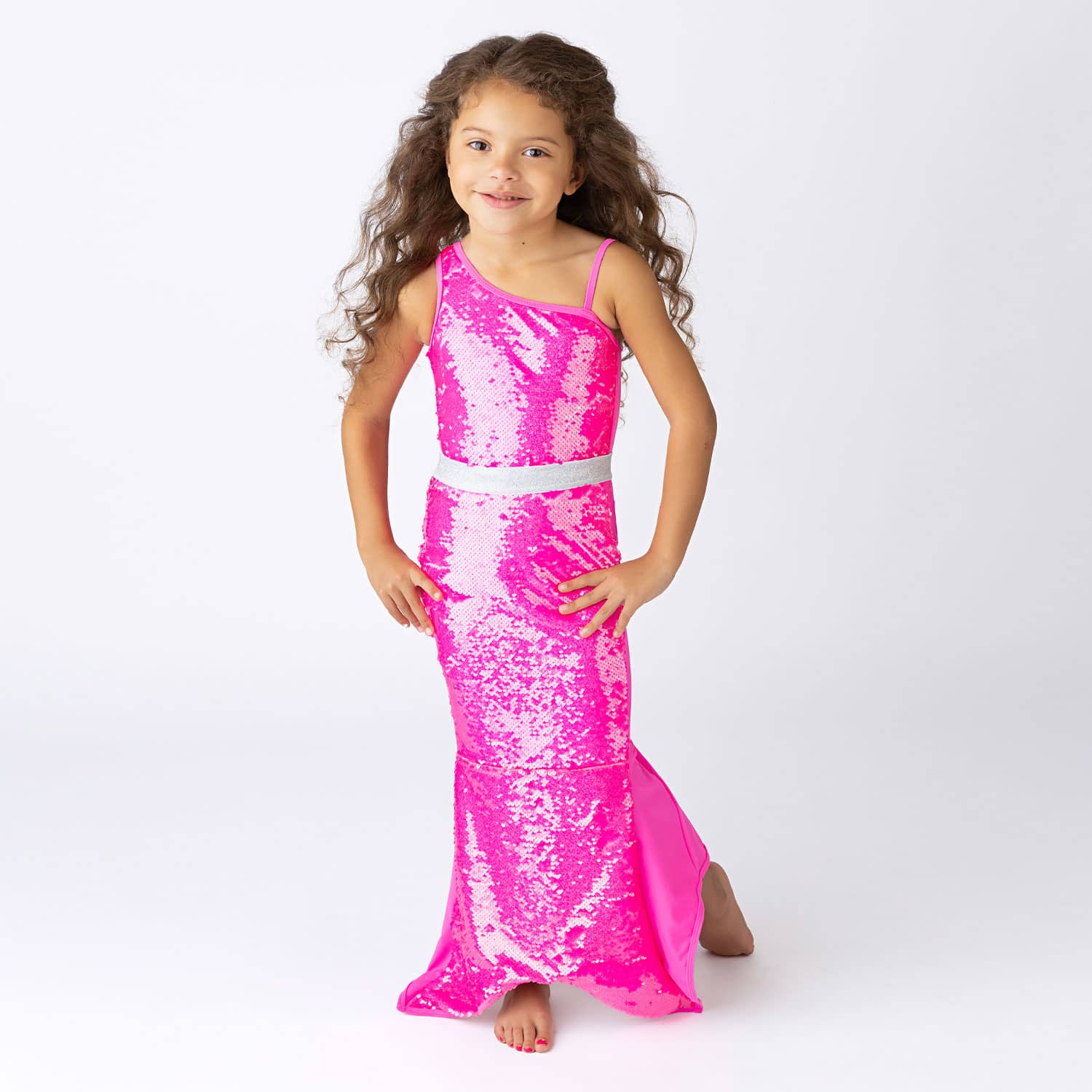 Hot Pink Sequin Mermaid Tail