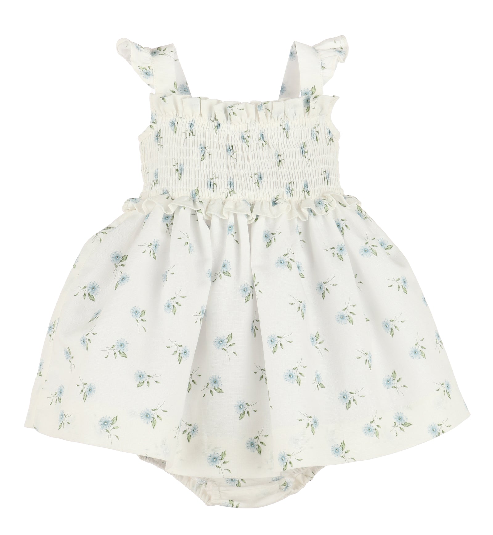 WaterColor Flora Smocked Sundress