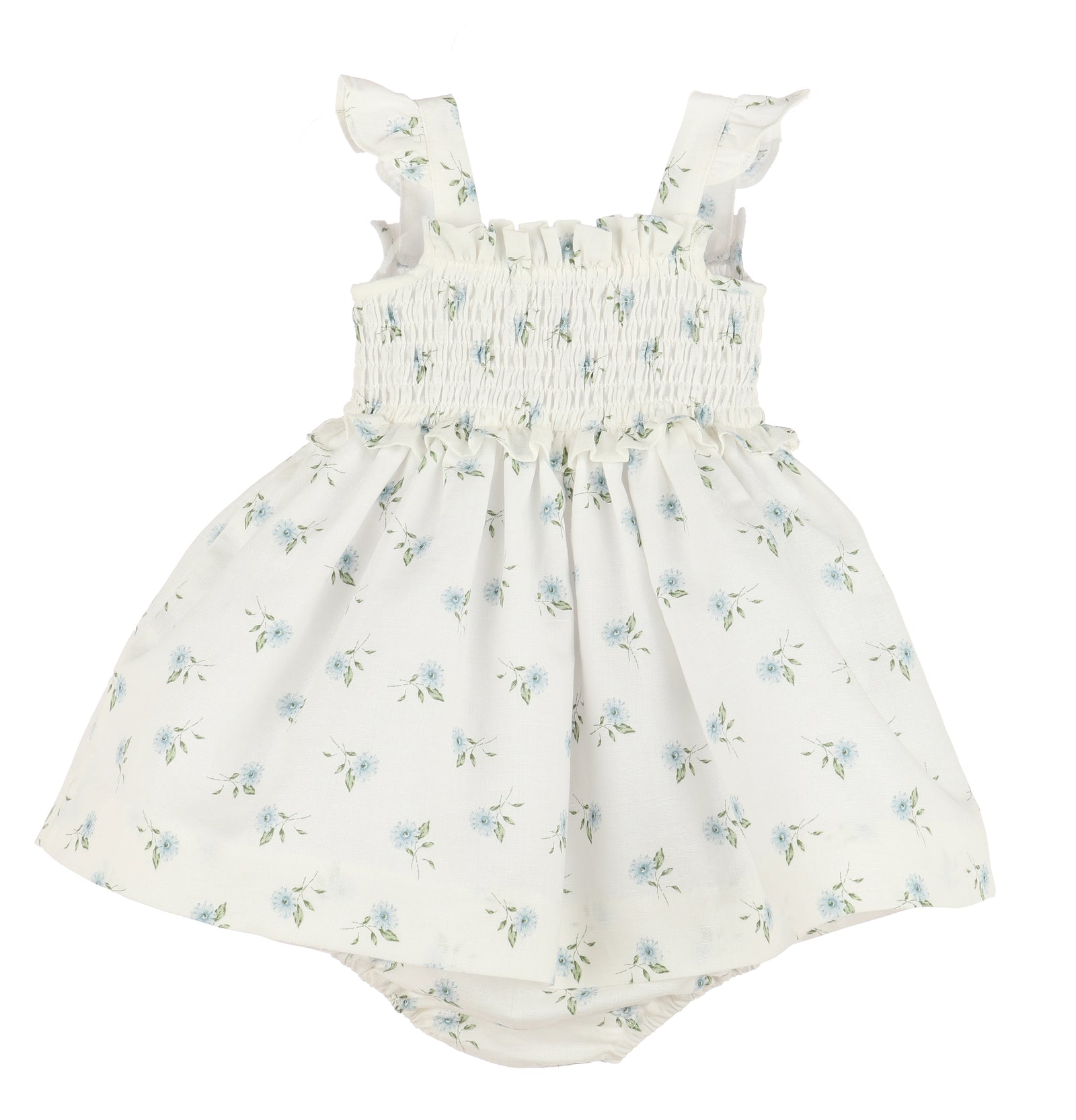 WaterColor Flora Smocked Sundress