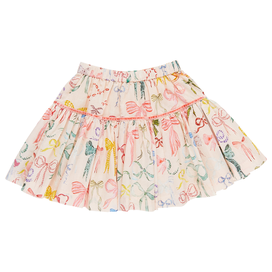 Girls Maribelle Skirt | Watercolor Bows