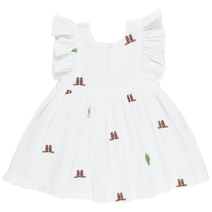 Girls Elsie Dress | Rodeo Embroidery