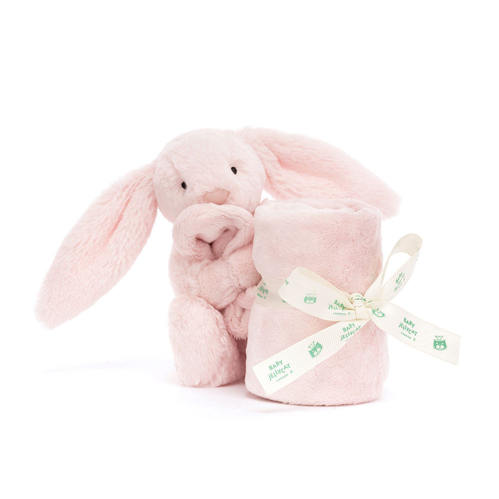 Bashful Baby Pink Bunny Soother | Lovey Blanket