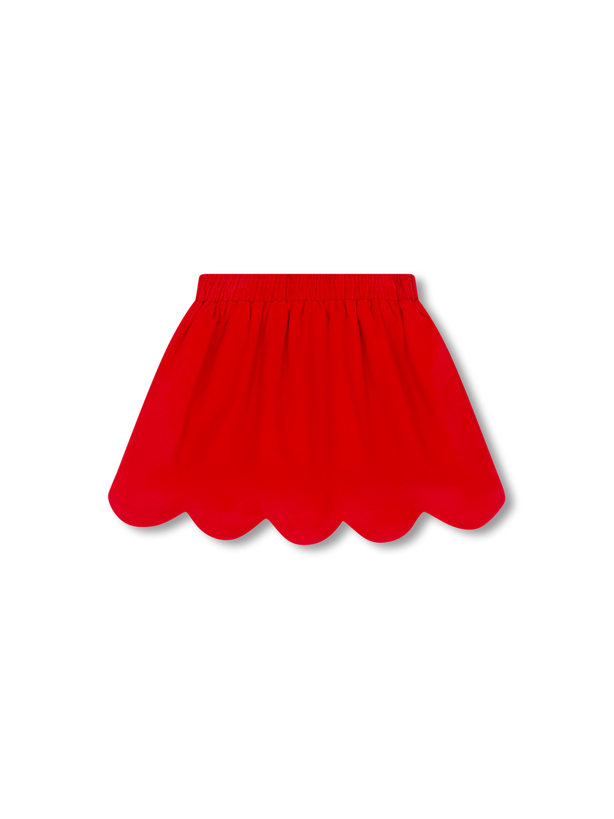 Susie Scallop Skirt | High Point Red Corduroy